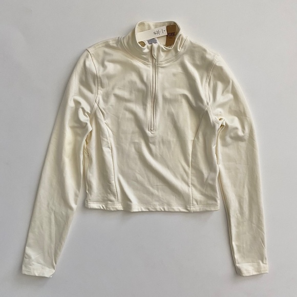 PINK Victoria's Secret Active Pullover Fleece Lined 1/4 Zip Top Nwt Small S - Picture 1 of 3